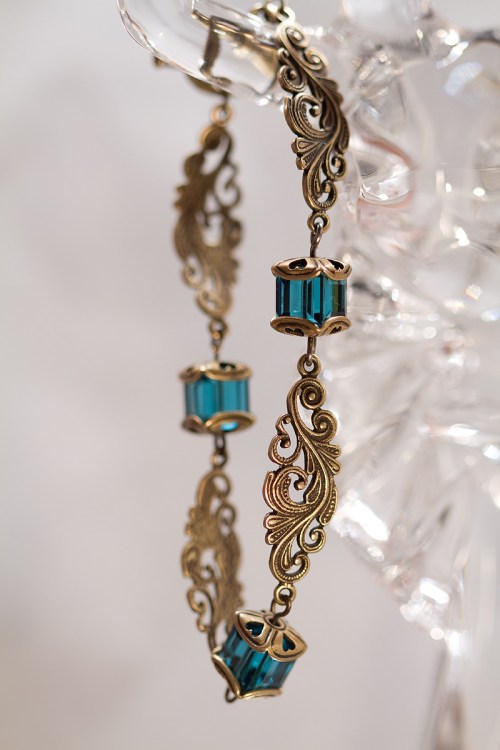 Swarovski and filigree bracelet