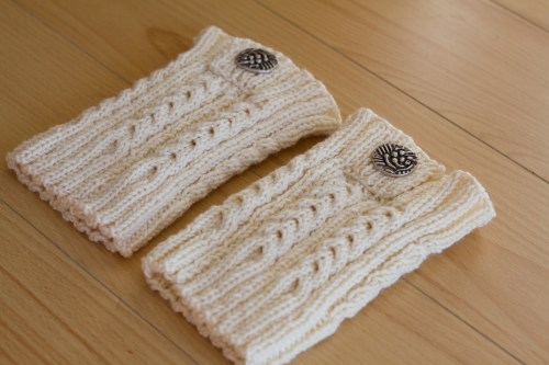 knitted boot toppers