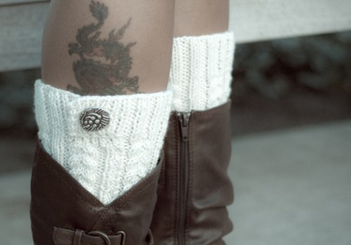 knitted boot toppers