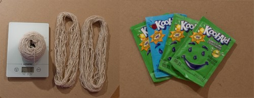 Dying yarn with Kool Aid Dying yarn with Kool Aid