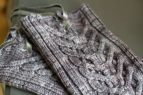 Cabled boot toppers Cabled boot toppers