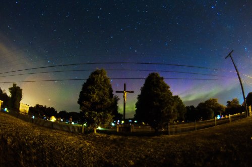©Shireen Nadir 2012 cemetery, northern lights, midland, Jesus
