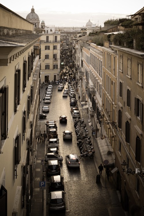 Roma, from the top of the Spanish Steps