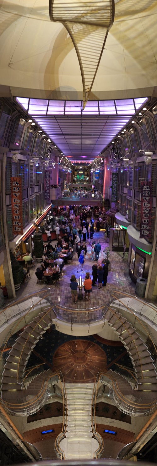 The central deck on the ship