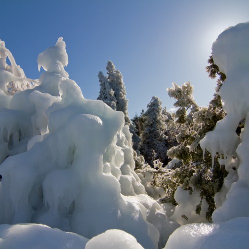 Ice coverage on the Bruce Penninsula at Tobermory