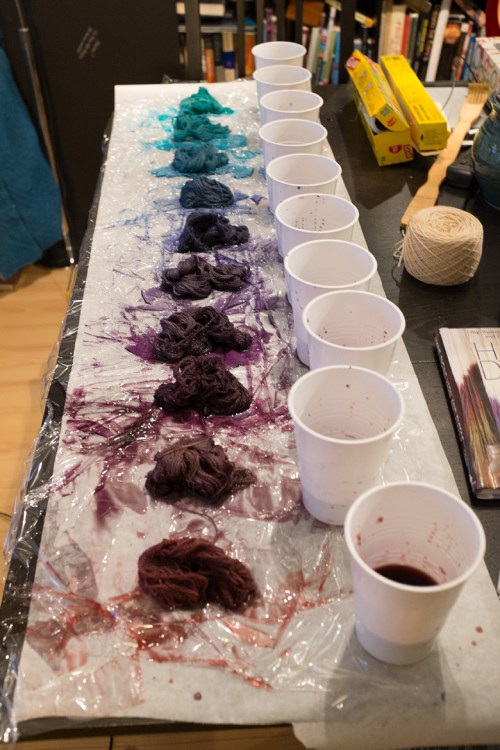 Dying Ombre Yarn ©Shireen Nadir 2014