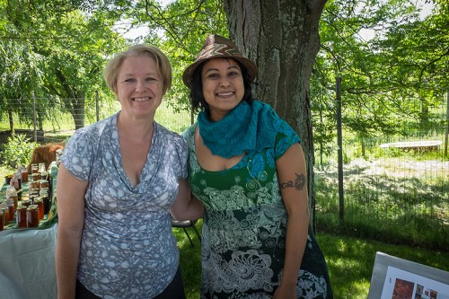 Getting to meet Christine!  Christine reads the Blue Brick, and is also a fellow blogger :)