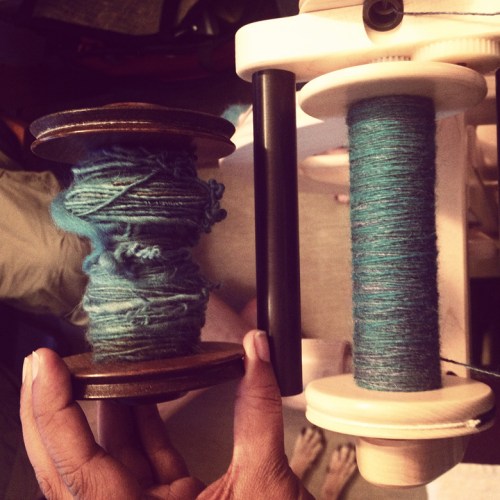 That there on the right? That's Rayna ;) I aspire to spin like her.