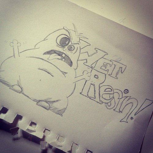 The sign that you should not shake the workbench for a few hours!