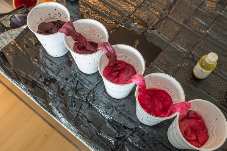 Dyeing Roving, a Quasi-Tutorial – The Blue Brick