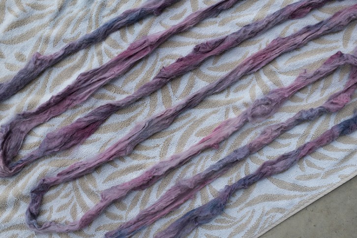 Dyeing Roving, a Quasi-Tutorial | The Blue Brick | Inspired Yarns