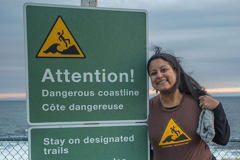 Every year a few tourists decide to climb down on the rocks and get washed out to sea. I own the t-shirt ;) but I promised I wouldn't be *that* tourist.