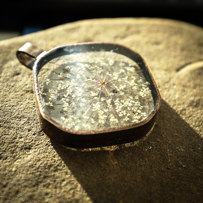 Queen Anne’s Lace in Handmade&nbsp;Bezels
