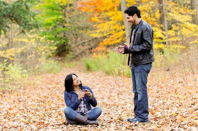 One of our engagement photos :) Photography by Tami MacInnis. Yarn by Tanis Fiber Arts :)